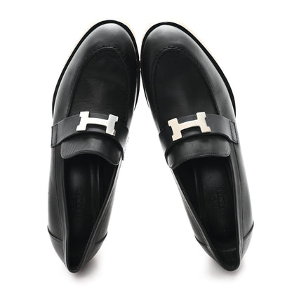 Hermes Calfskin Womens Foch 60 Pump 39 Black 2 of 10