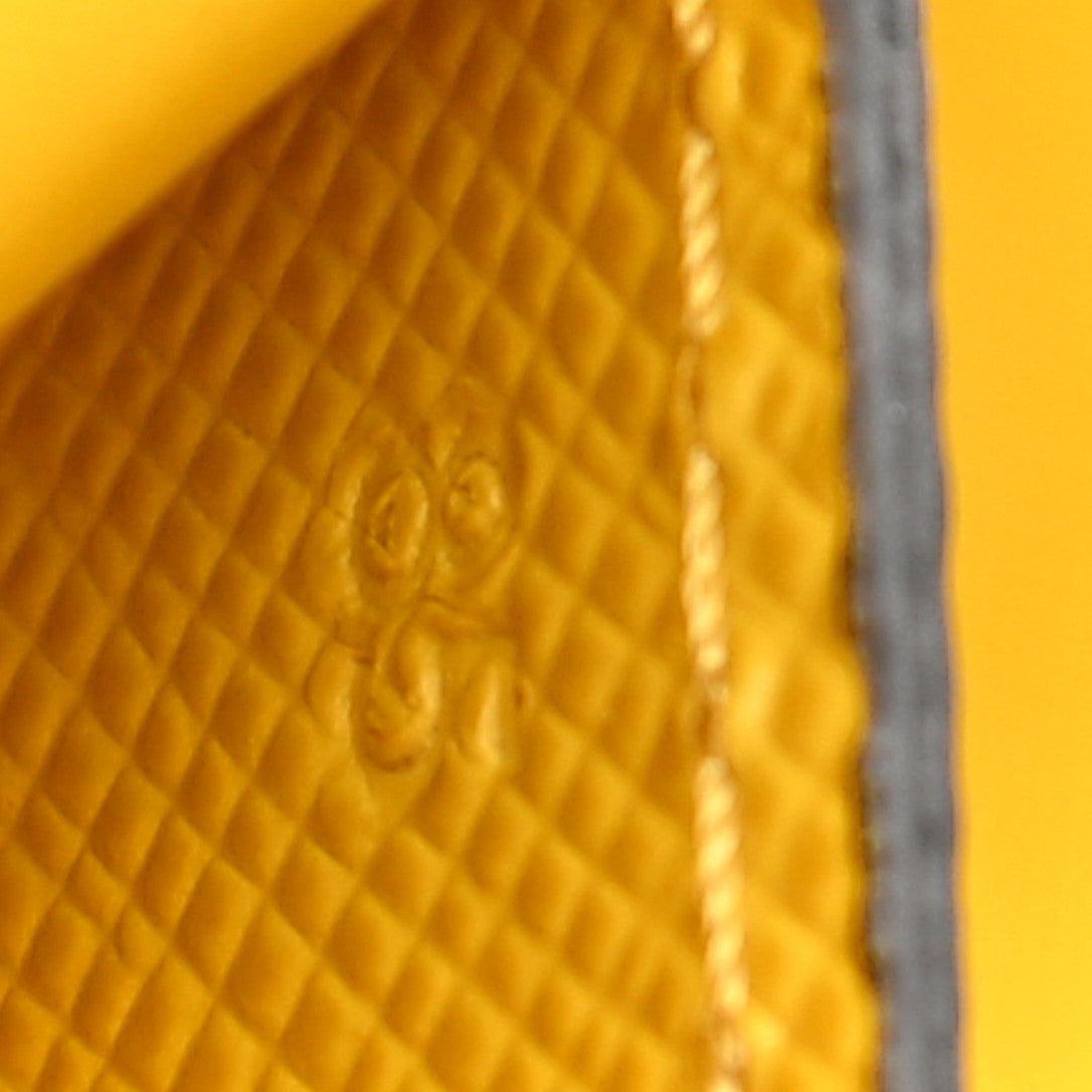 Re-Nylon Saffiano Smartphone Case Crossbody Giallo