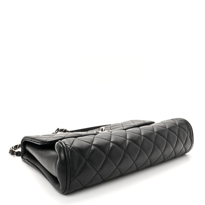 Chanel Calfskin Quilted Fold Up Again Flap Bag Black 4 of 10