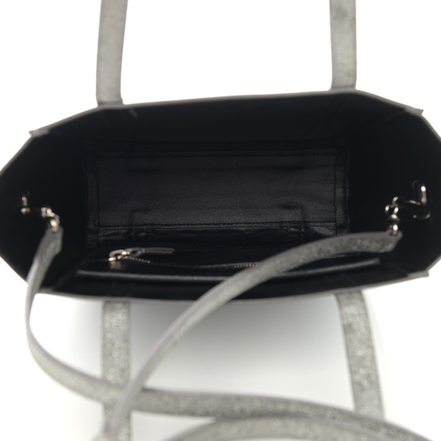 Balenciaga Glitter Calfskin XXS Everyday Tote Silver 5 of 15