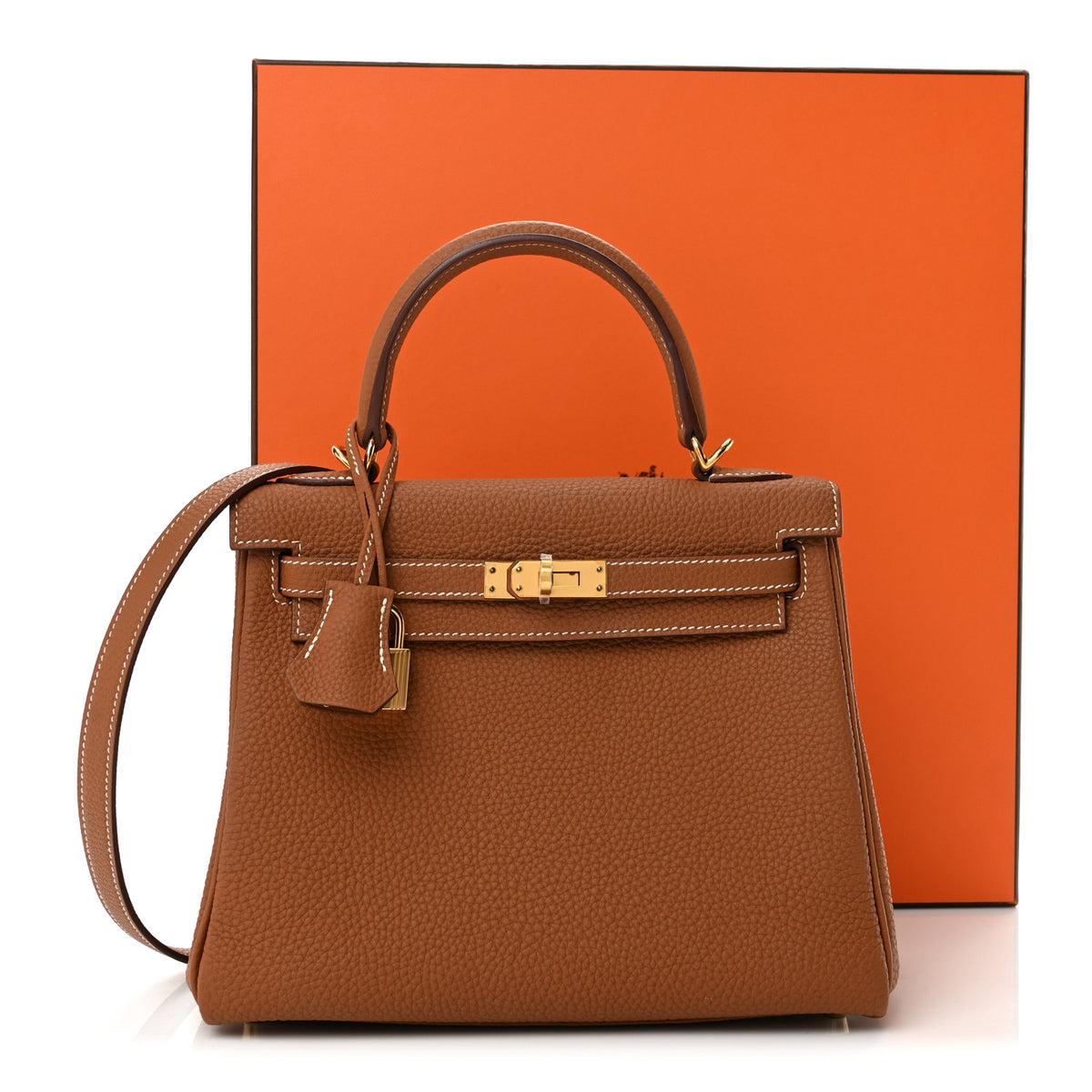 Hermes Togo Kelly Retourne 25 Gold 12 of 12