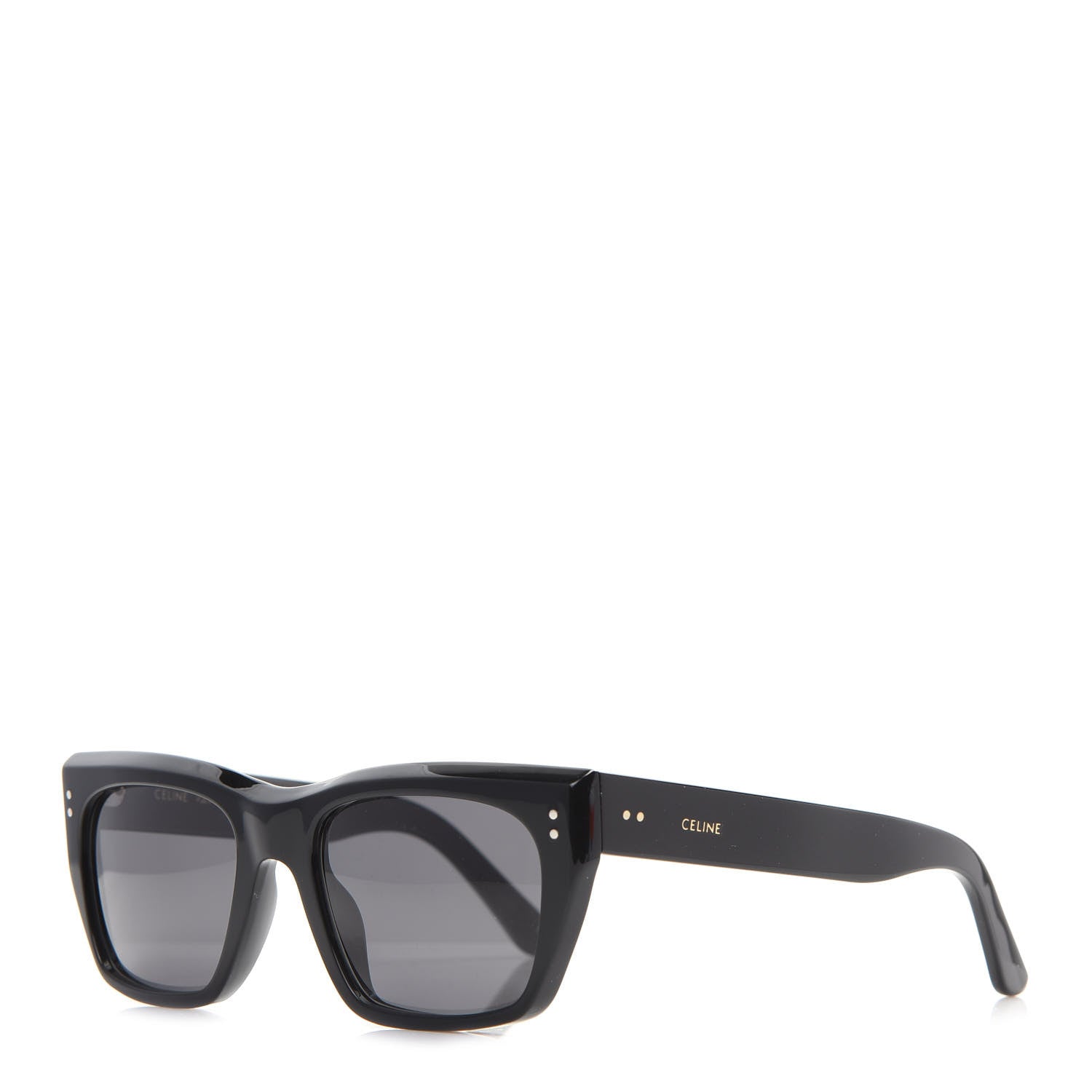 Celine Acetate Polarized Rectangular Sunglasses CL40082I Black 1 of 7