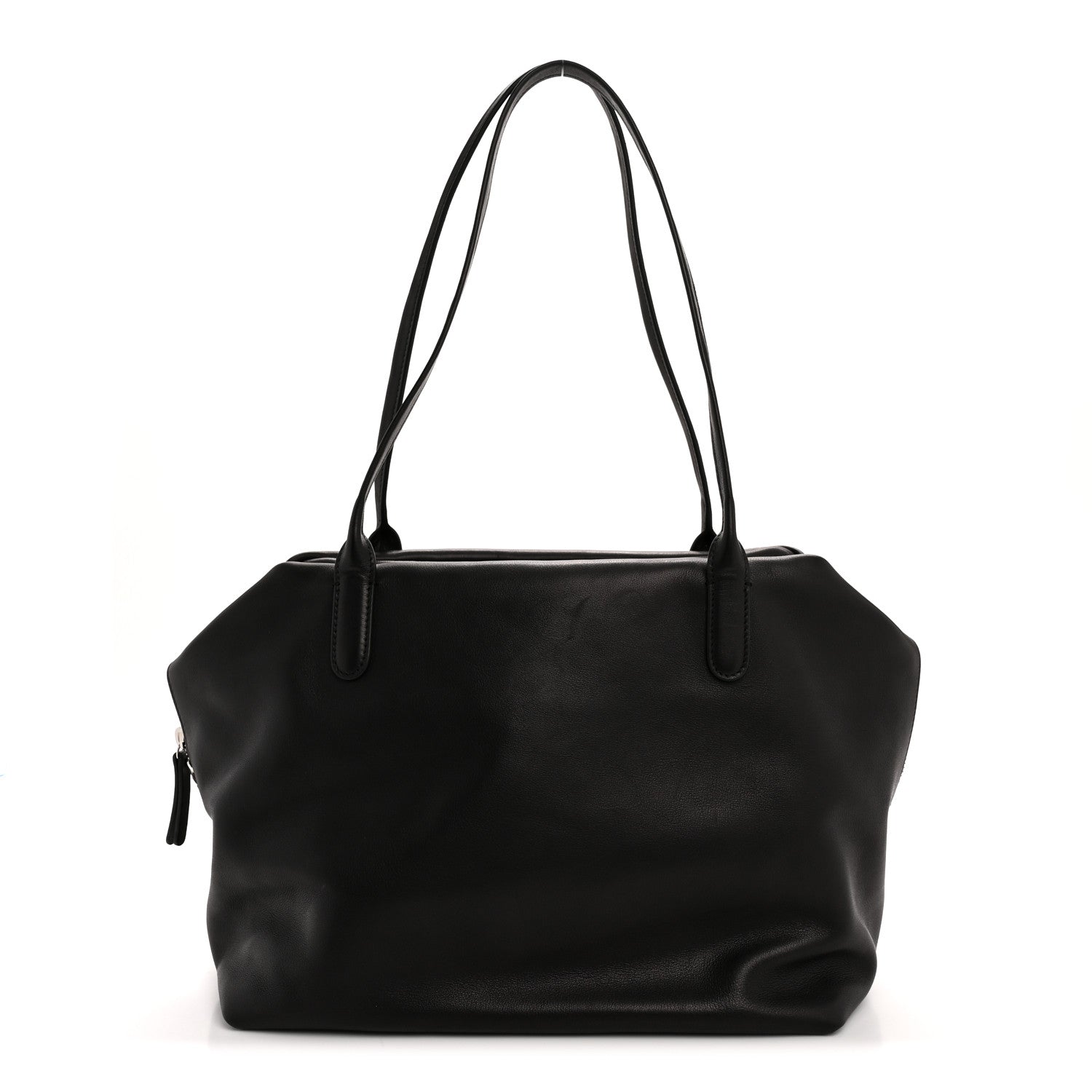 The Row Polished Saddle Calfskin Henri Bag Black 1 of 11