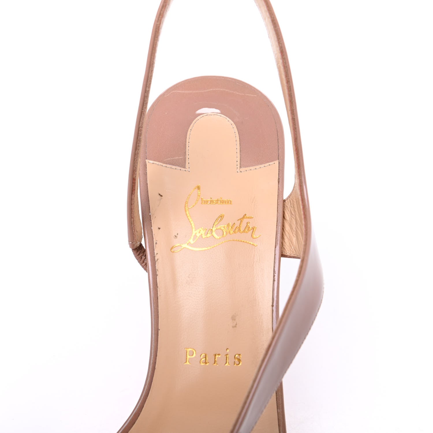 Christian Louboutin Patent Brandina 85 Pumps 41 Sun Nude 8 of 9