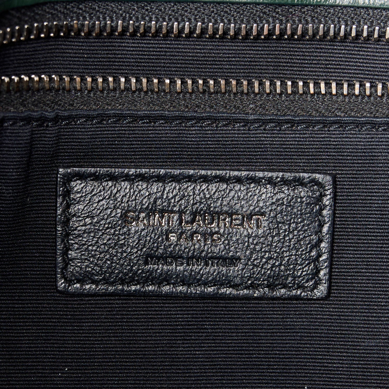 Saint Laurent Crinkled Calfskin Matelasse Monogram Medium Niki Chain Satchel Military Olive 6 of 12