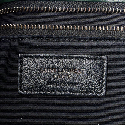 Saint Laurent Crinkled Calfskin Matelasse Monogram Medium Niki Chain Satchel Military Olive 6 of 12