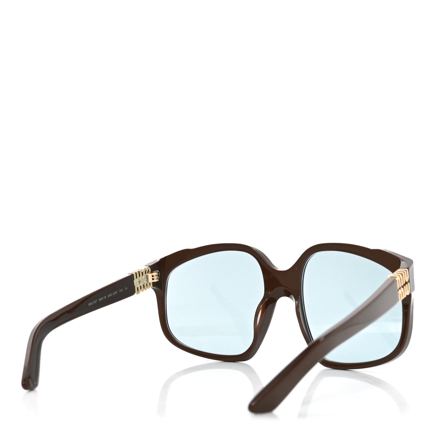 Acetate Square Sunglasses SMU A07 Brown