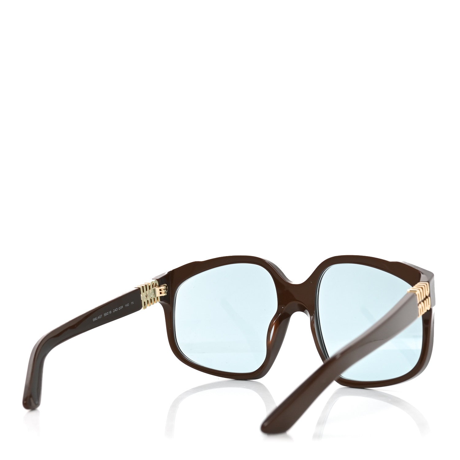Miu Miu Acetate Square Sunglasses SMU A07 Brown 4 of 6