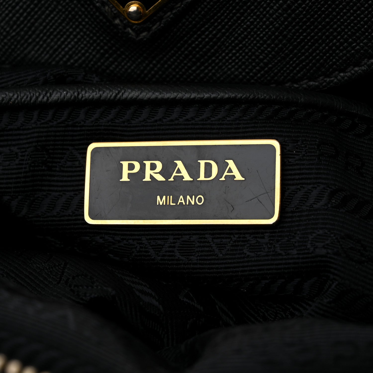 Prada Tessuto Nylon Saffiano Tote Black 6 of 11