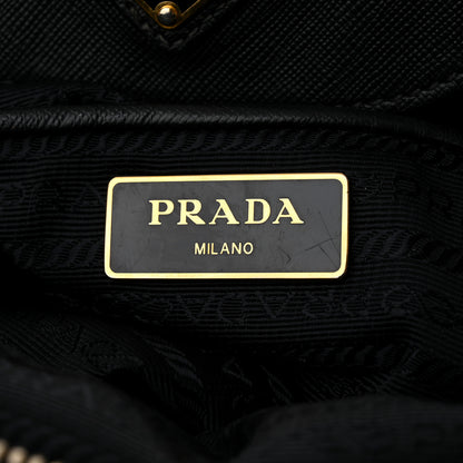 Prada Tessuto Nylon Saffiano Tote Black 6 of 11