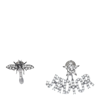 Christian Dior Palladium Crystal J'adior Earrings 1 of 7