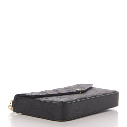 Louis Vuitton Empreinte Pochette Felicie Chain Wallet Black 4 of 10