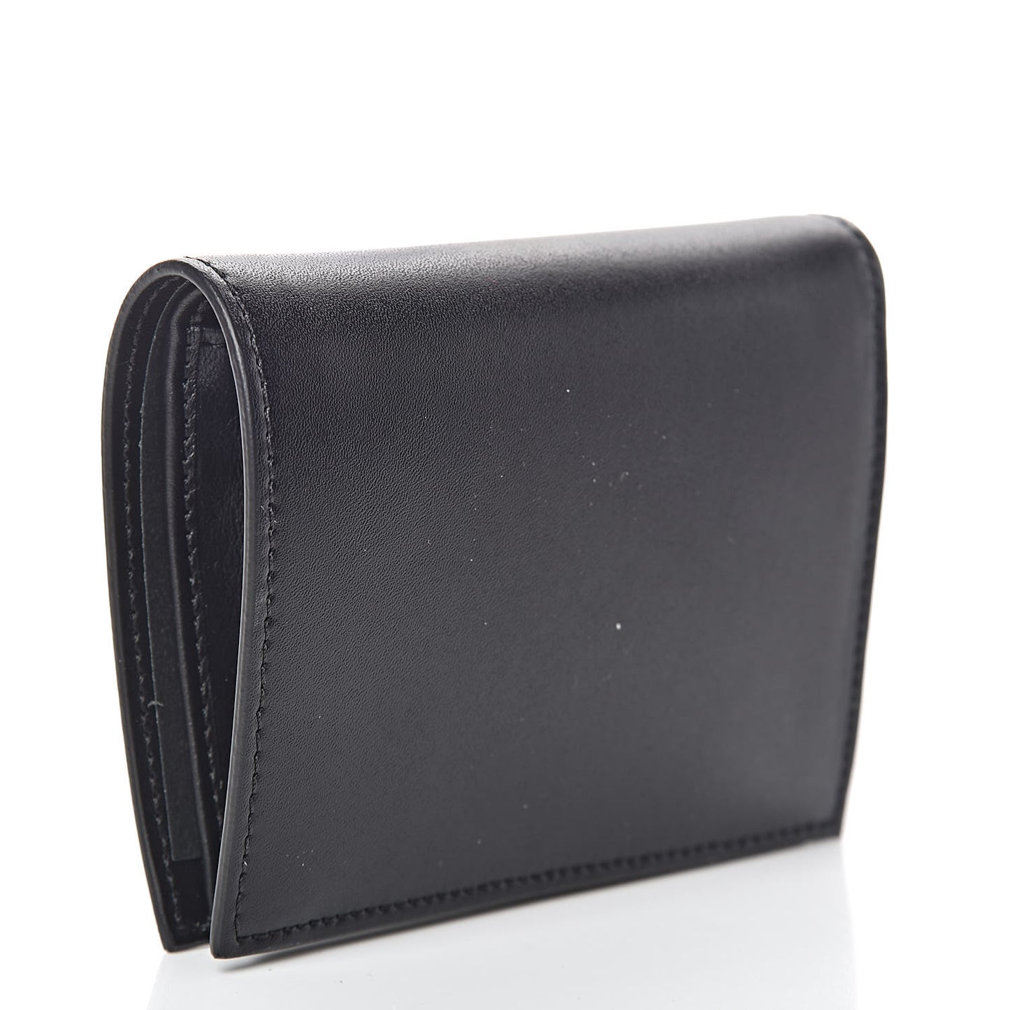 Vitello Liberty Lucido F is Fendi Compact Bi-Fold Wallet Black