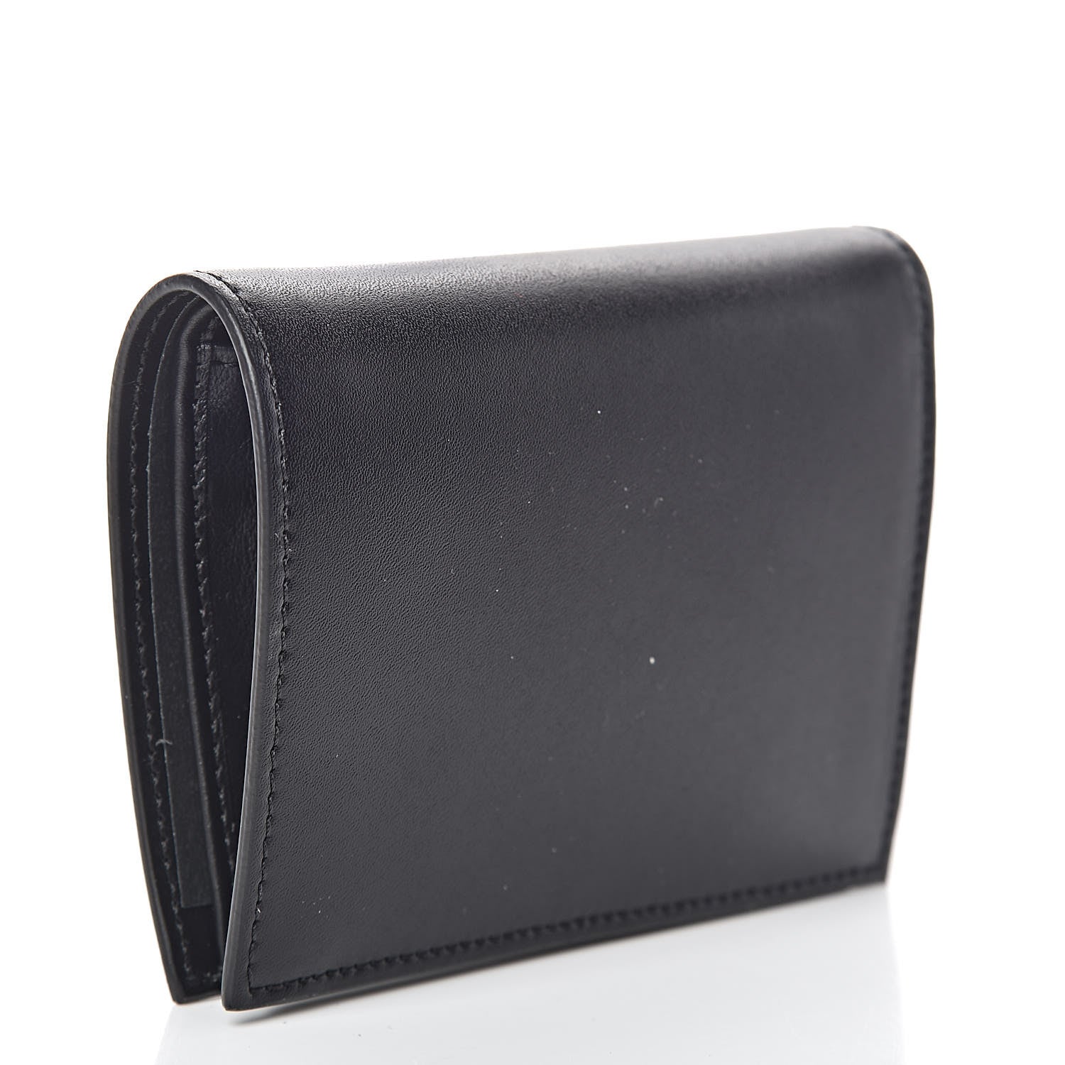 Fendi Vitello Liberty Lucido F is Fendi Compact Bi-Fold Wallet Black 3 of 7