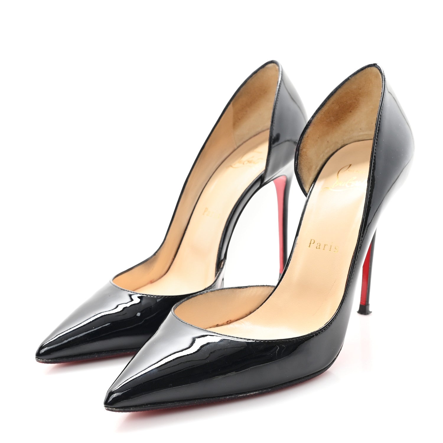 Christian Louboutin Patent Iriza 100 Pumps 38.5 Black 4 of 10