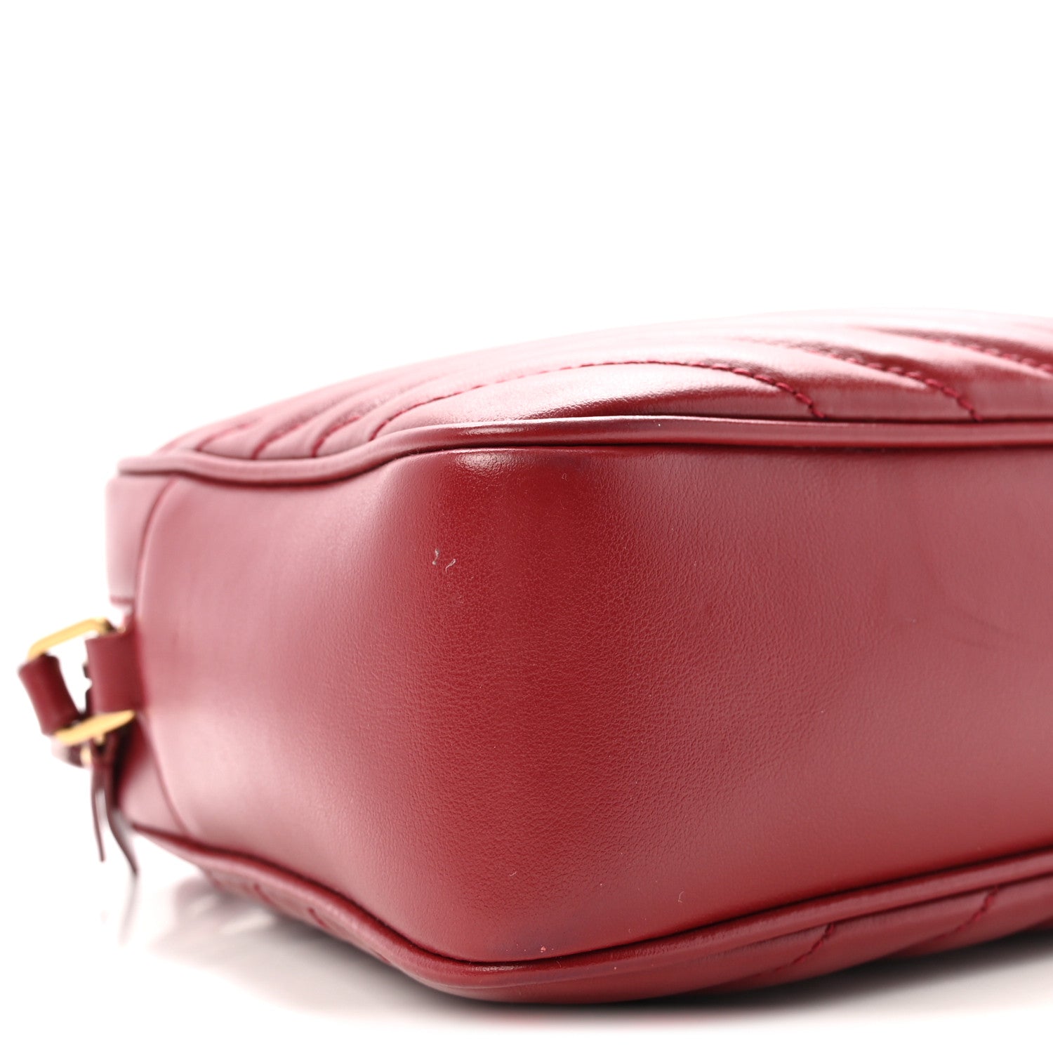 Saint Laurent Calfskin Matelasse Monogram Lou Camera Bag Opyum Red 9 of 10