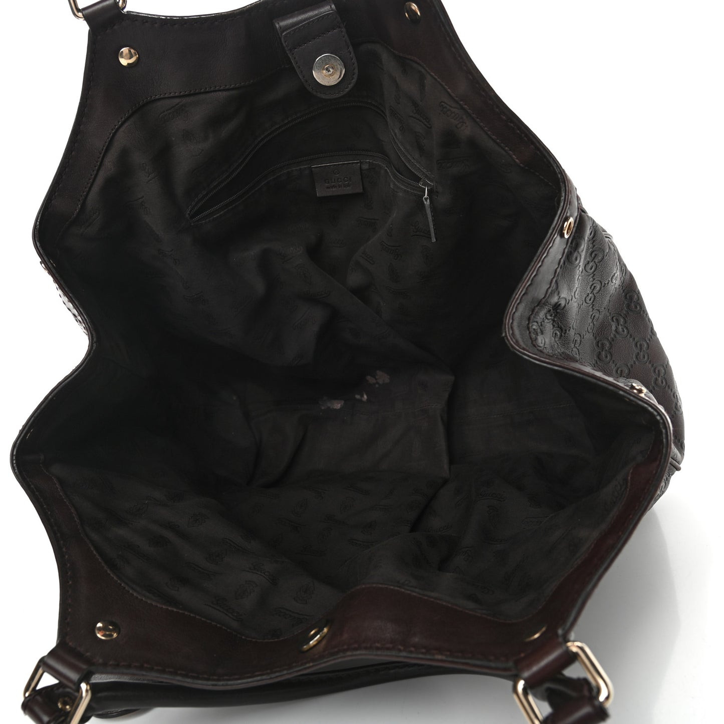 Guccissima Signature Large Sukey Tote Chocolate