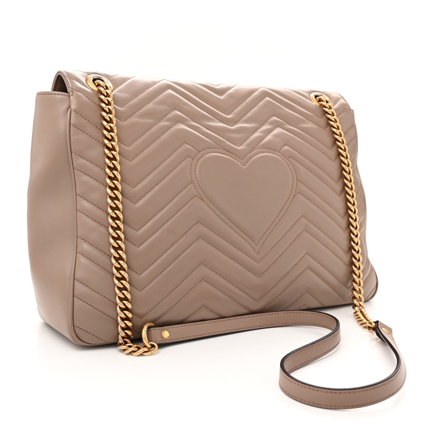 Calfskin Matelasse Large GG Marmont Shoulder Bag Porcelain Rose