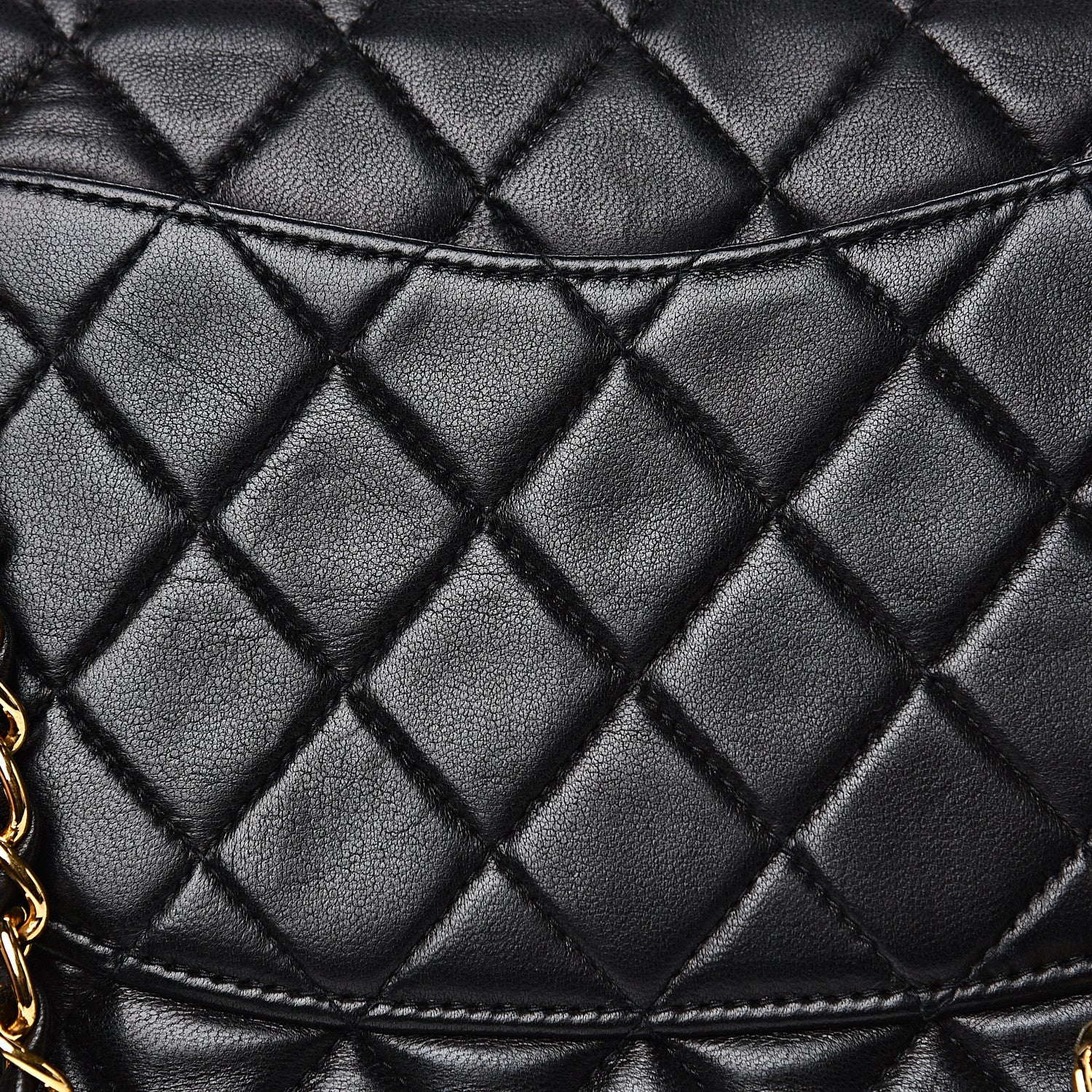 Chanel Lambskin Quilted Medium Double Flap Black 11 of 18