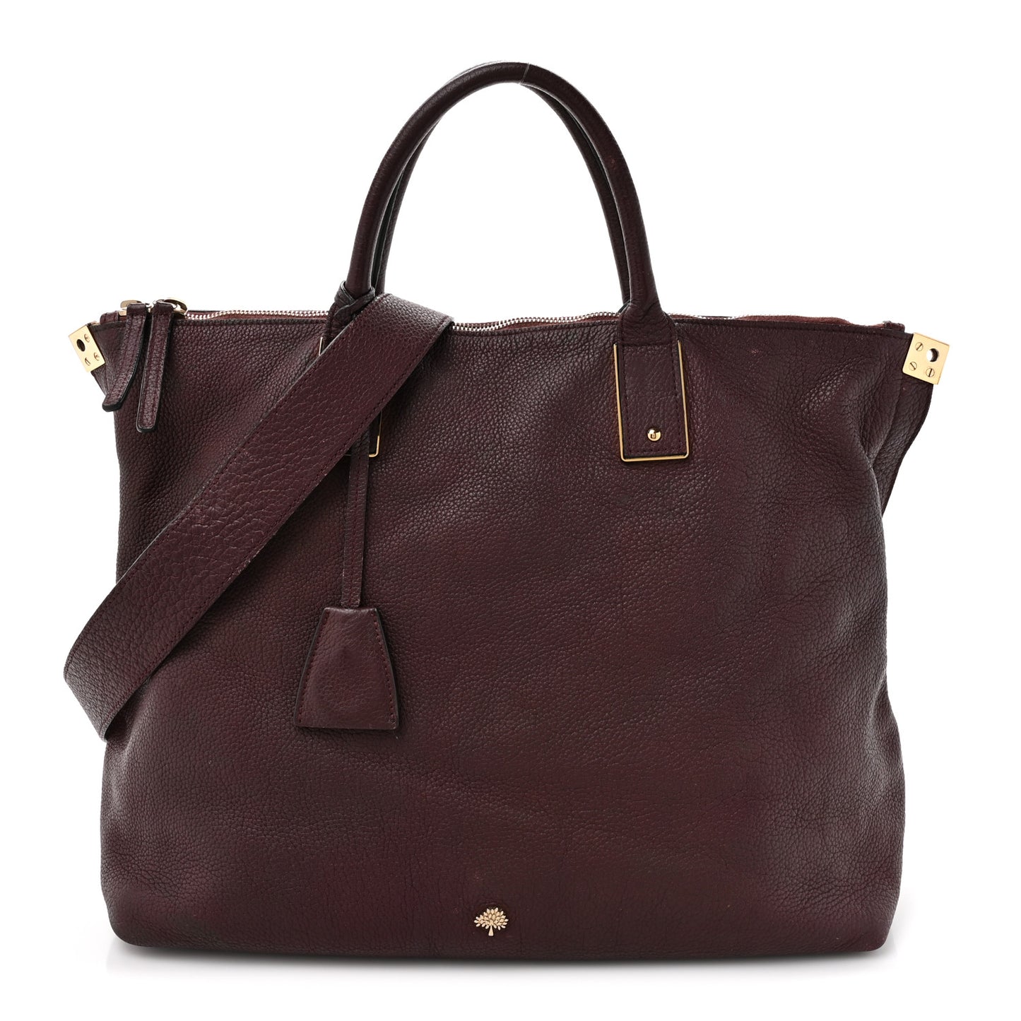 Classic Grained Calfskin Alice Satchel Oxblood