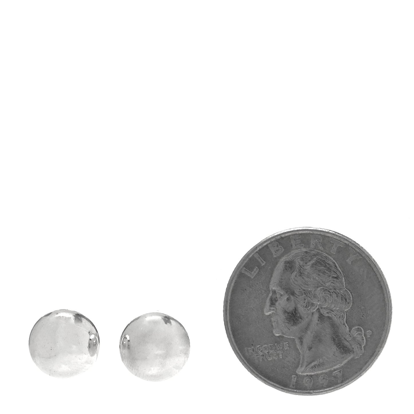 Sterling Silver 10mm HardWear Ball Earrings