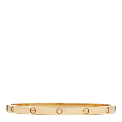 Cartier 18K Yellow Gold 6 Diamond Small LOVE Bracelet 15 2 of 4