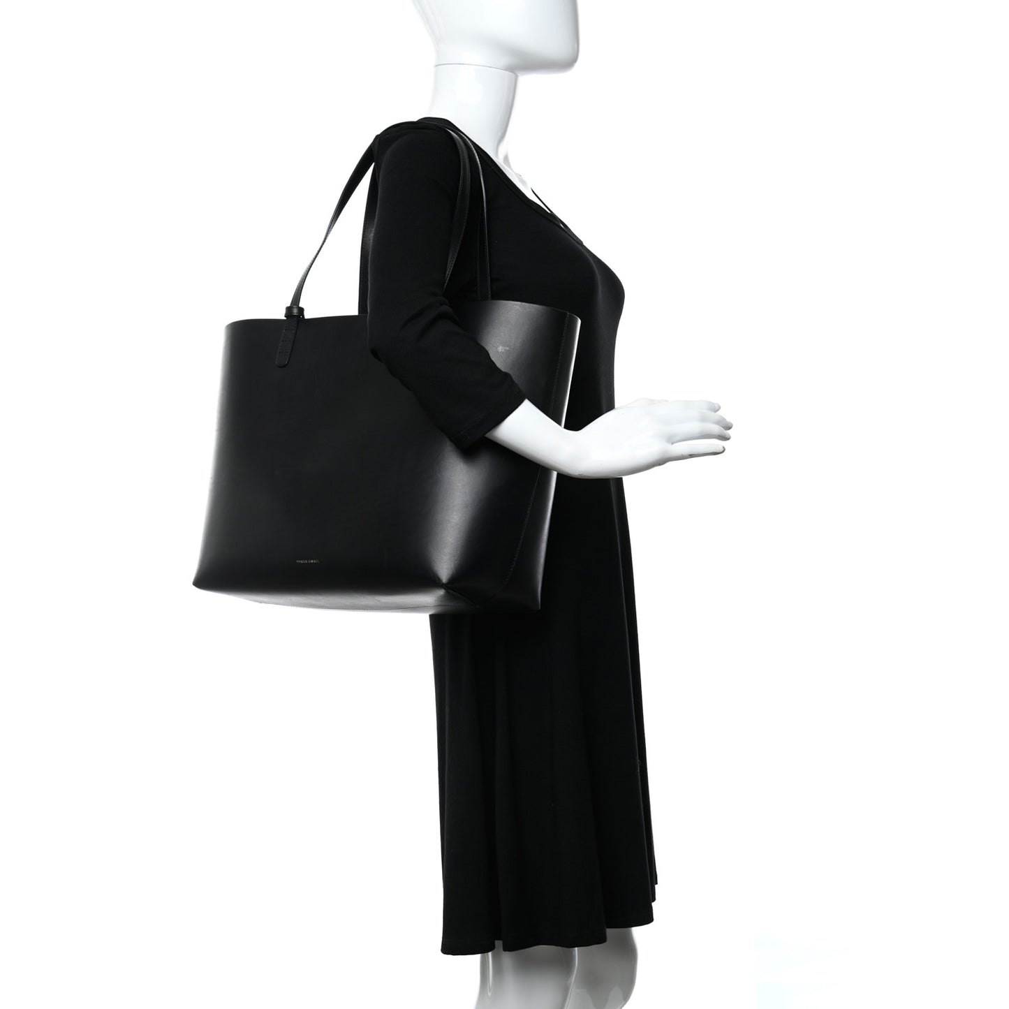 Saffiano Large Shopping Tote Black Royal