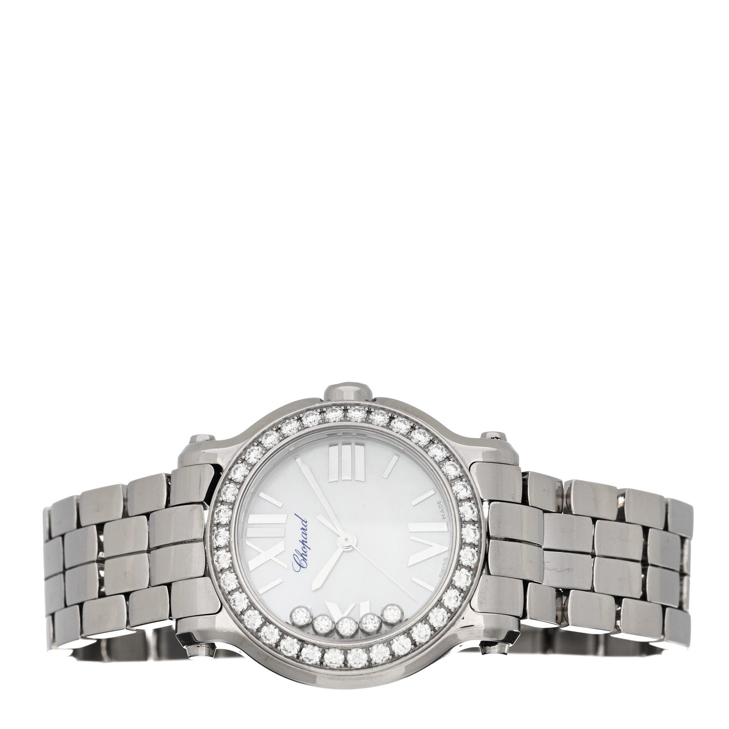 Chopard Stainless Steel Diamond Bezel 30mm Happy Sport Quartz Watch 2 of 4