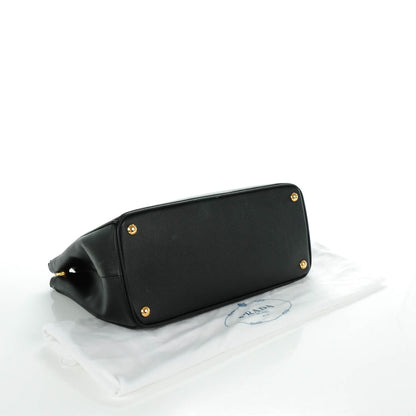 Prada Saffiano Medium Galleria Double Zip Tote Black 4 of 13