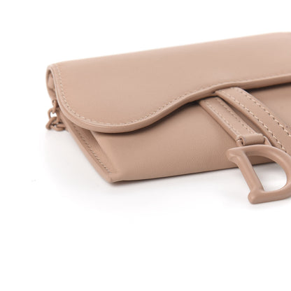 Christian Dior Ultra Matte Calfskin Nano Saddle Chain Pouch Rose Des Vents 6 of 8