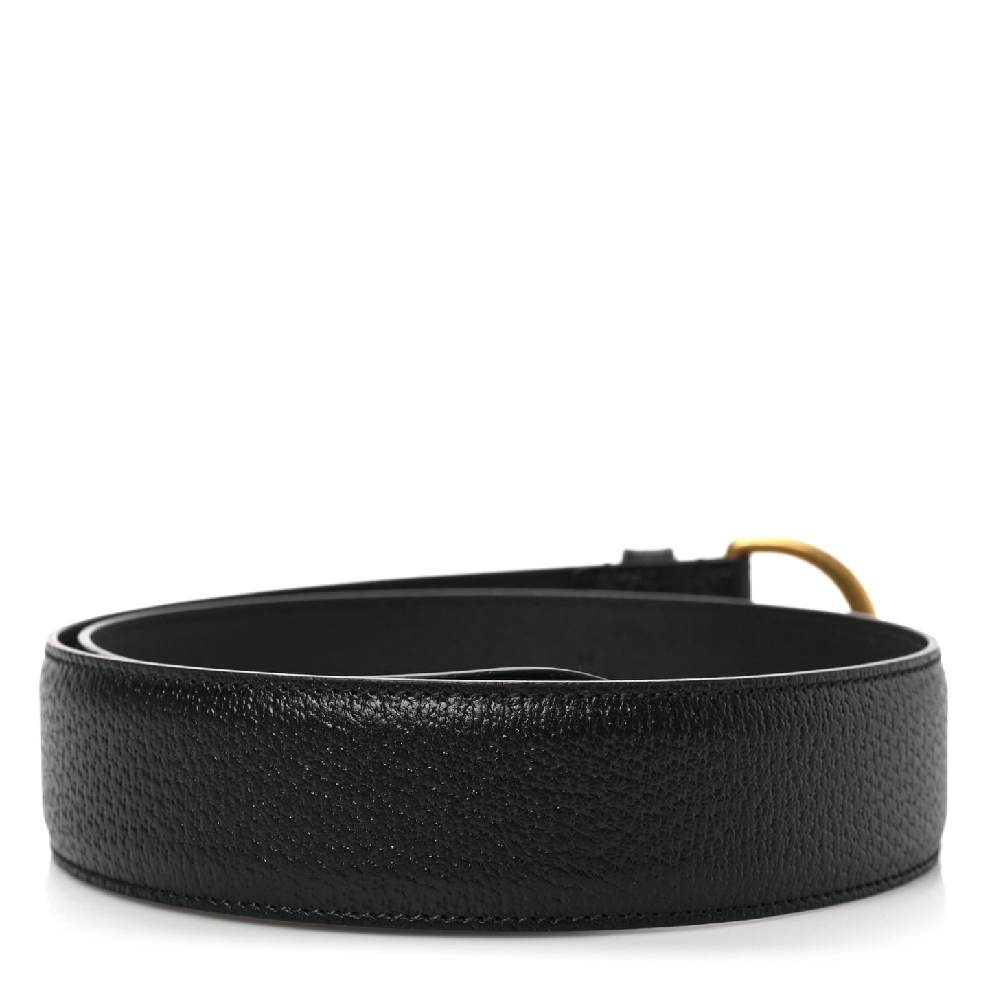 Textured Dollar Calfskin 40mm Belt 75 30 Black