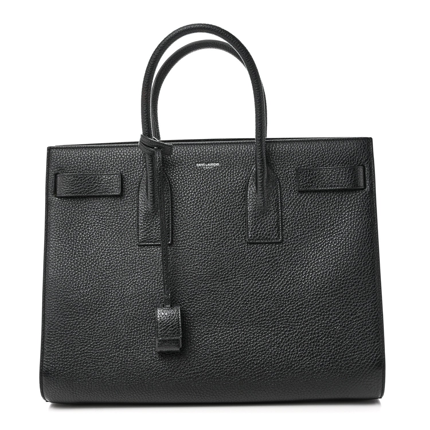 Saint Laurent Grained Calfskin Large Sac De Jour Black 1 of 9