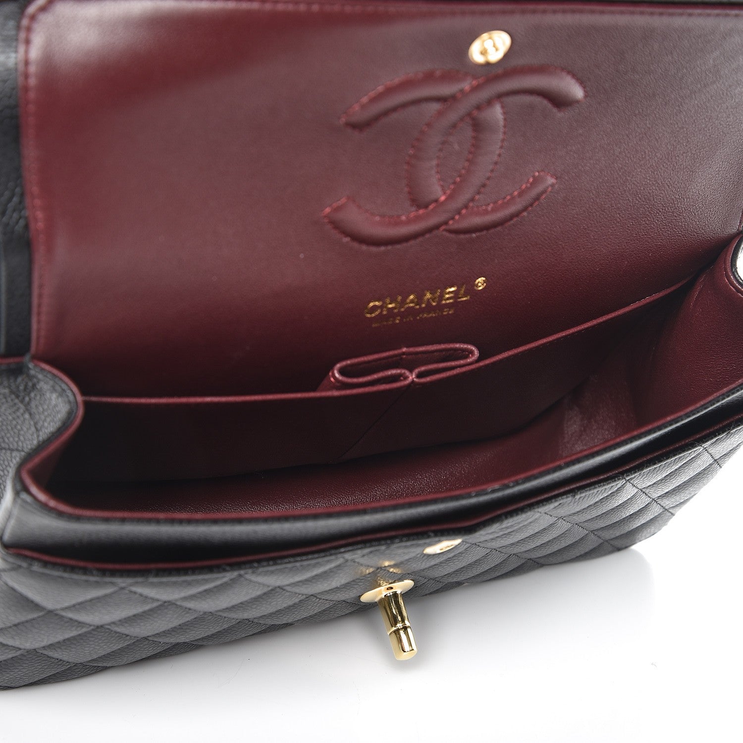 Chanel Caviar Quilted Medium Double Flap Black 6 of 11