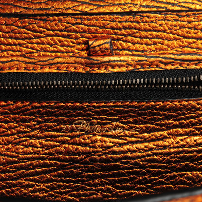 3.1 Phillip Lim 3.1 Metallic Textured Calfskin Mini Pashli Satchel Copper 7 of 8