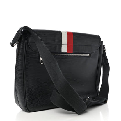Louis Vuitton Epi Christopher Messenger Navy Stripes 3 of 9