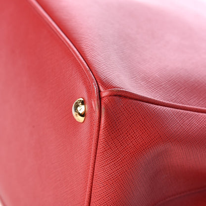 Prada Saffiano Large Galleria Double Zip Tote Fuoco 10 of 12