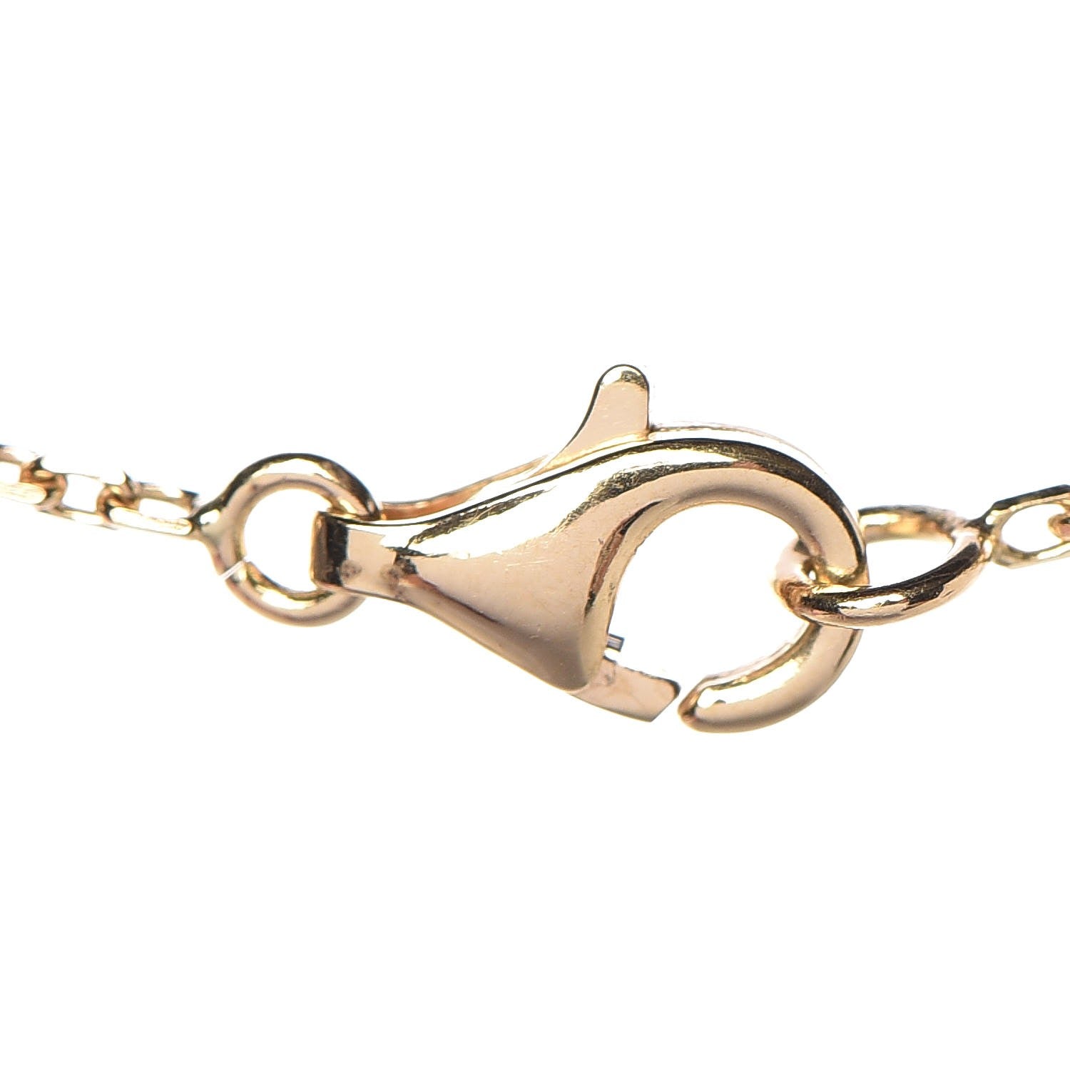 Van Cleef & Arpels 18K Yellow Gold Mother of Pearl Vintage Alhambra Pendant Necklace 5 of 8