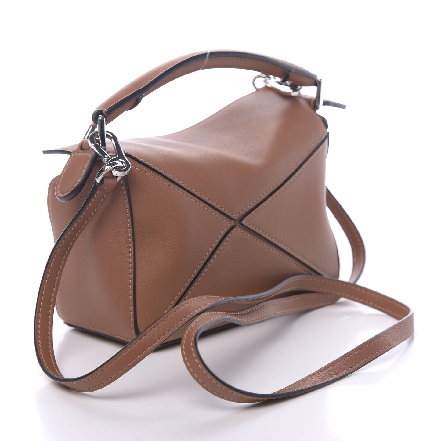 Calfskin Mini Puzzle Bag Tan