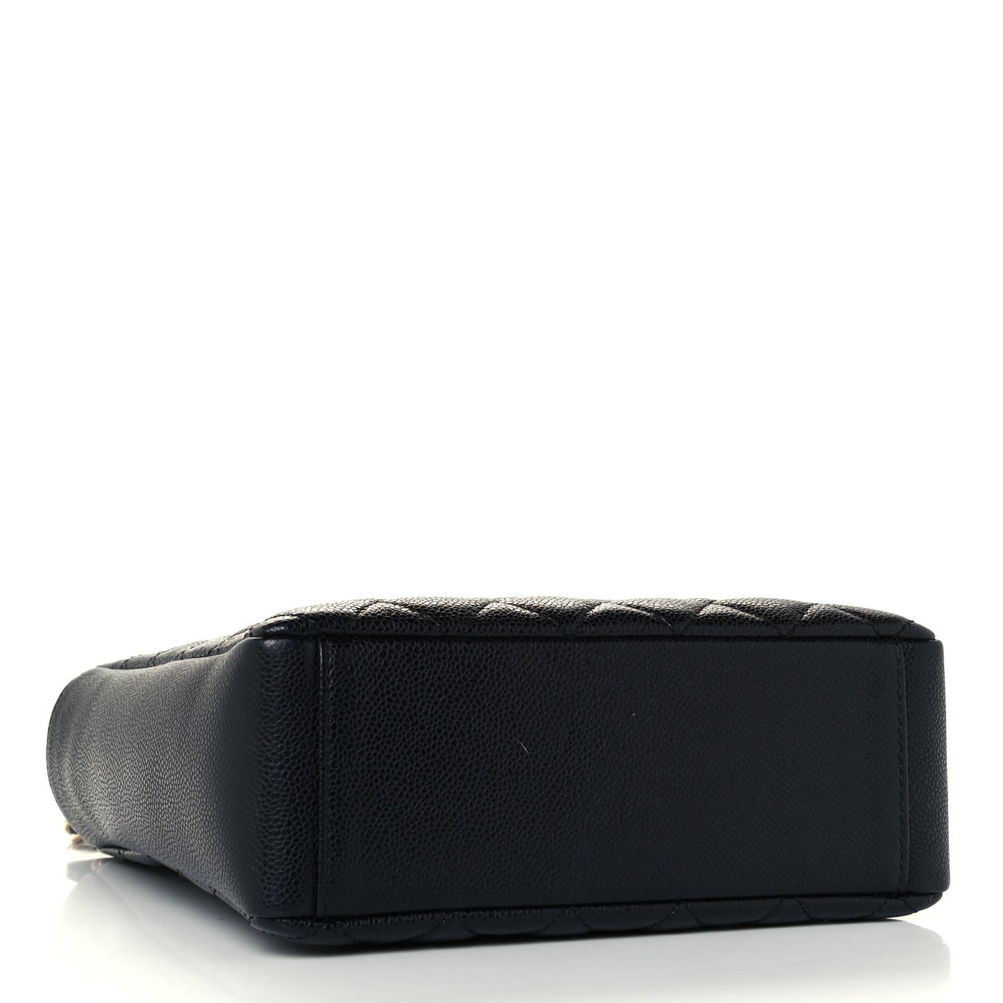 Caviar Quilted Petit Shopping Tote PST Black