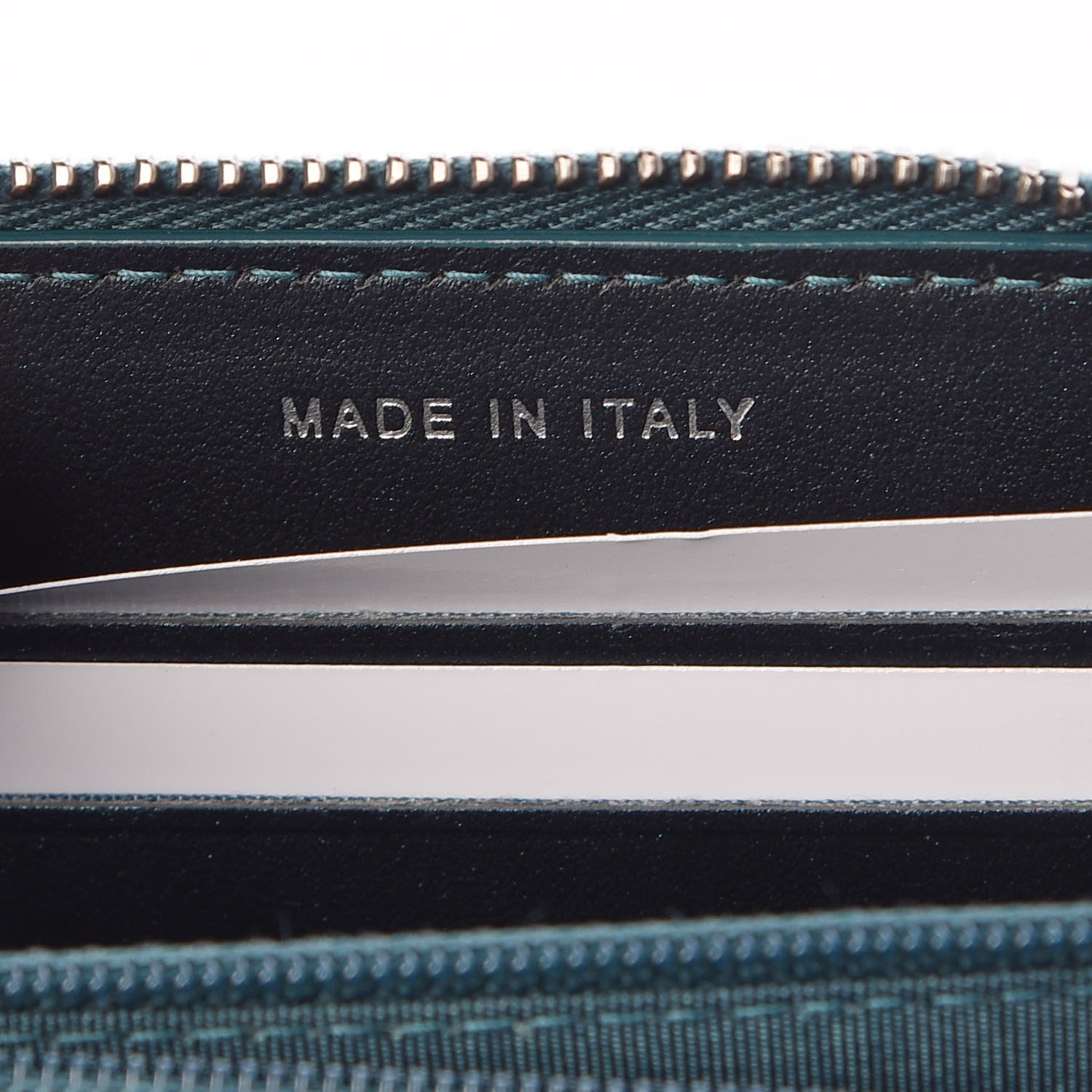 Chanel Iridescent Caviar Quilted Medium Filigree Zip Around Wallet Dark Turquoise 7 of 9