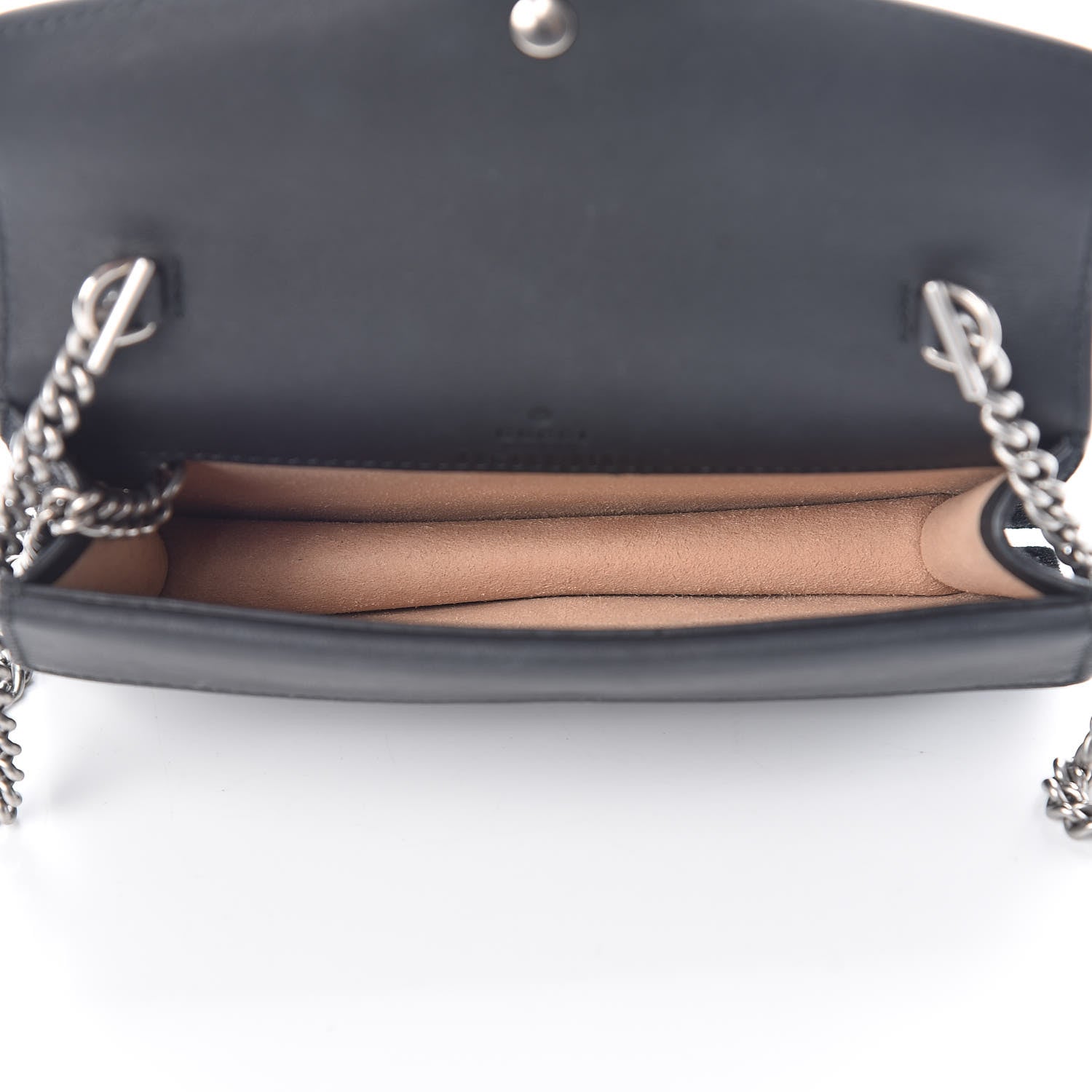 Gucci Suede Super Mini Dionysus Shoulder Bag Black 5 of 7