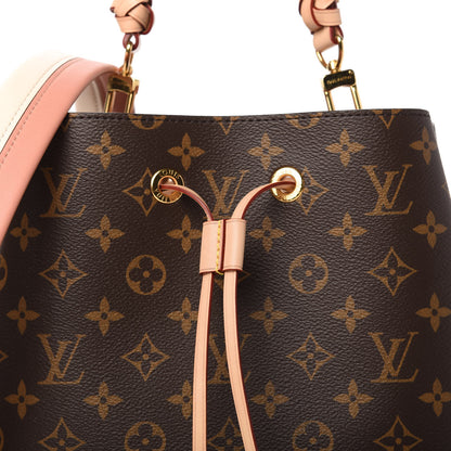Louis Vuitton Monogram Braided Neonoe MM Peach Cream 10 of 10