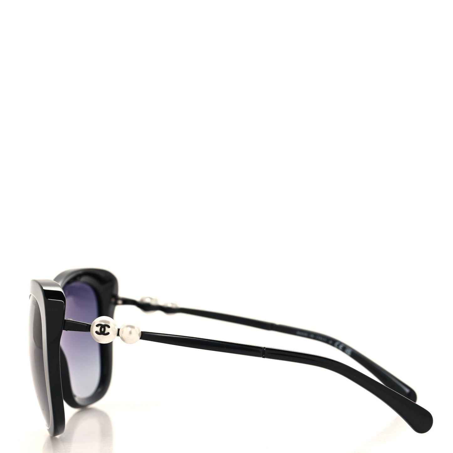 Acetate Butterfly Winter Pearl Sunglasses 5339-H Black