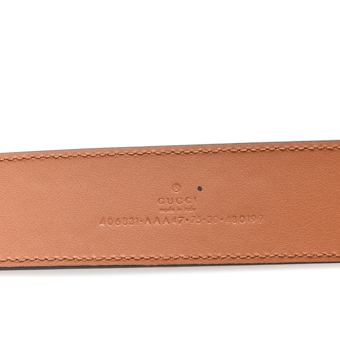 Calfskin GG Tennis Embossed Double G 40mm Belt 75 30 Brown