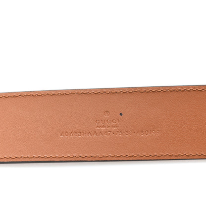 Gucci Calfskin GG Tennis Embossed Double G 40mm Belt 75 30 Brown 3 of 4