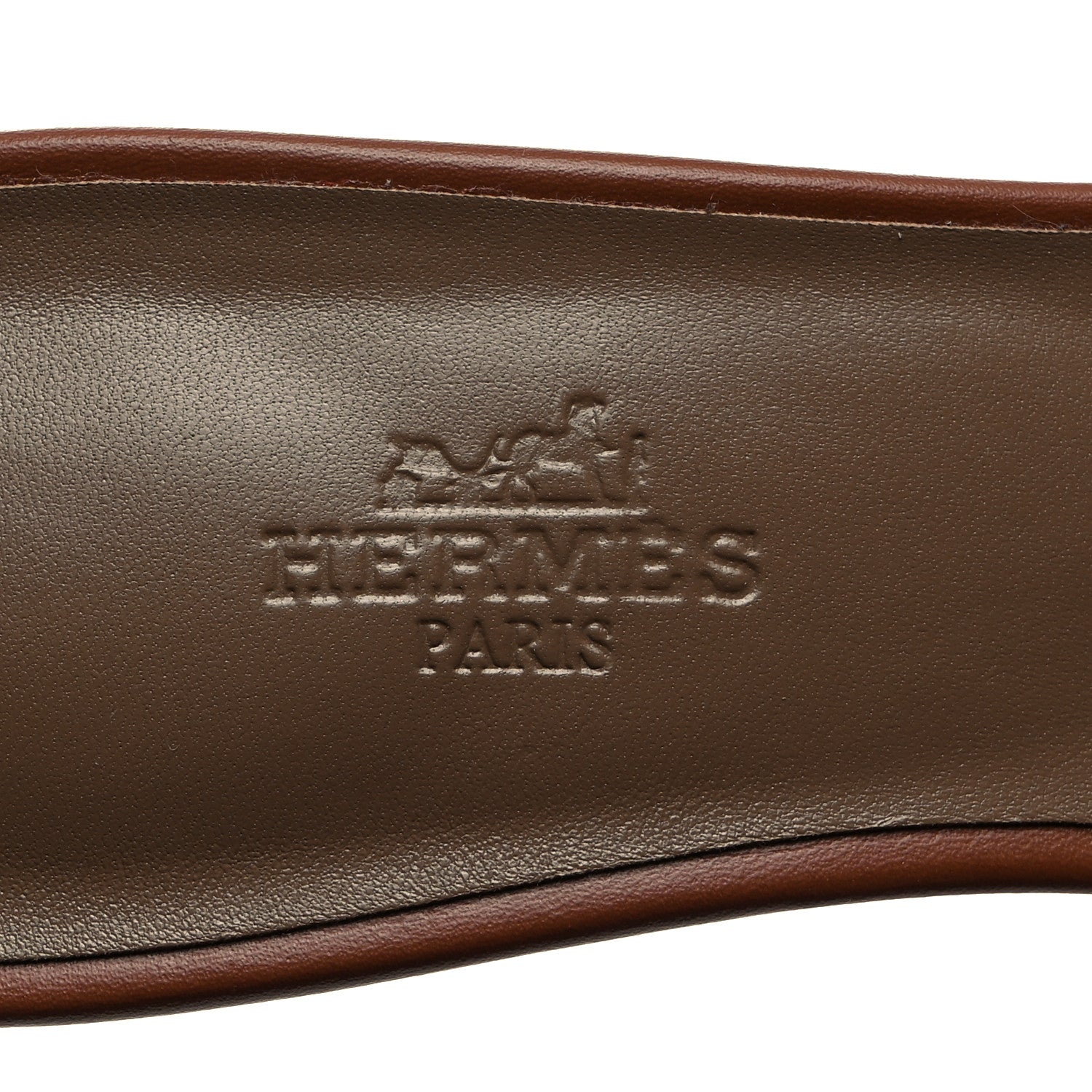 Hermes Calfskin Oasis Sandals 37.5 Gold 6 of 8