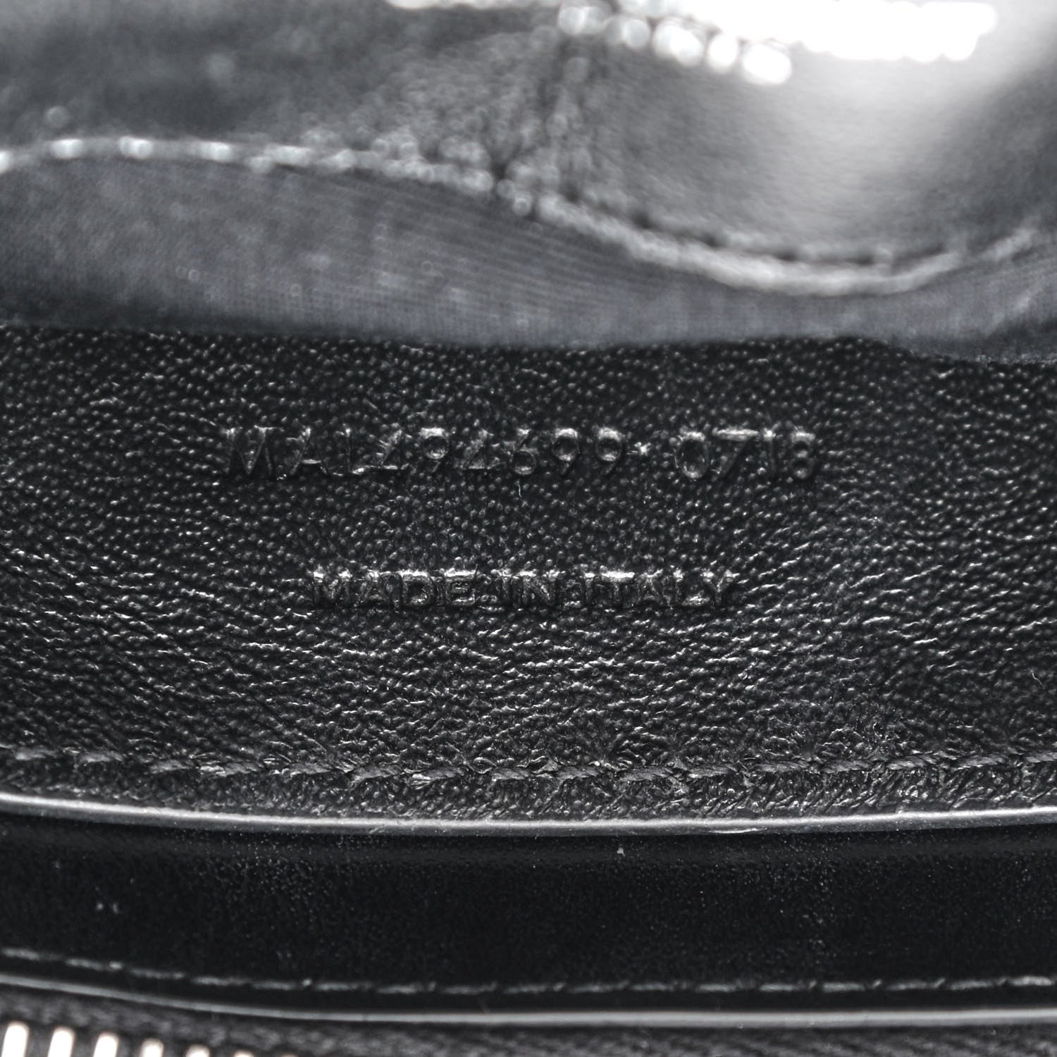 Saint Laurent Calfskin Y Quilted Monogram Small Loulou Chain Satchel Black 10 of 13