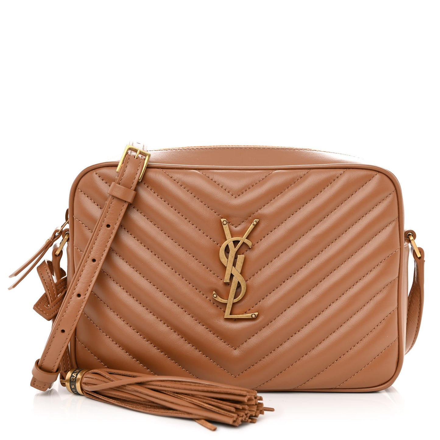Calfskin Matelasse Monogram Lou Camera Bag Cinnamon