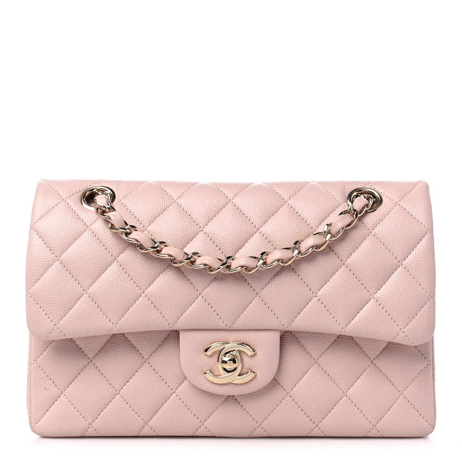 Chanel Caviar Quilted Small Double Flap Light Pink 1 of 9
