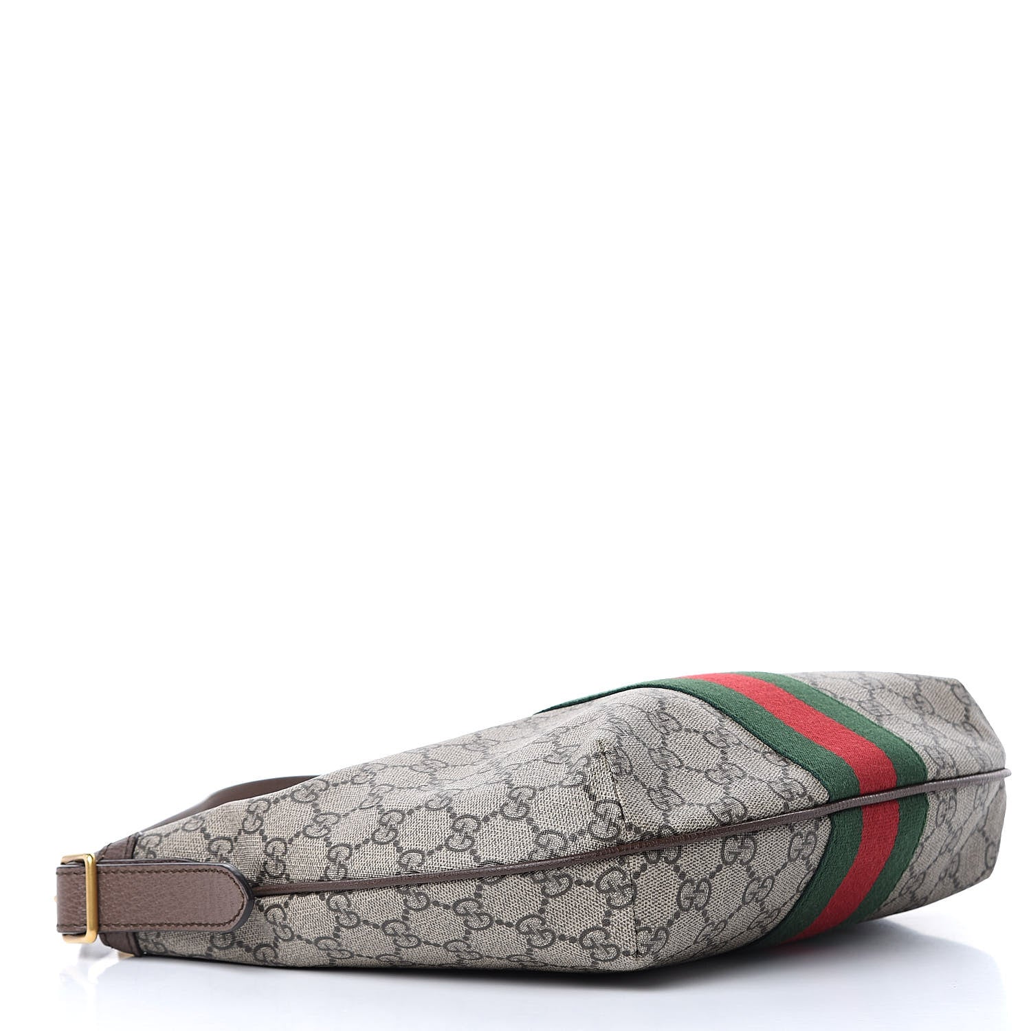 Gucci GG Supreme Monogram Web Small Ophidia Half Moon Hobo Brown 4 of 11